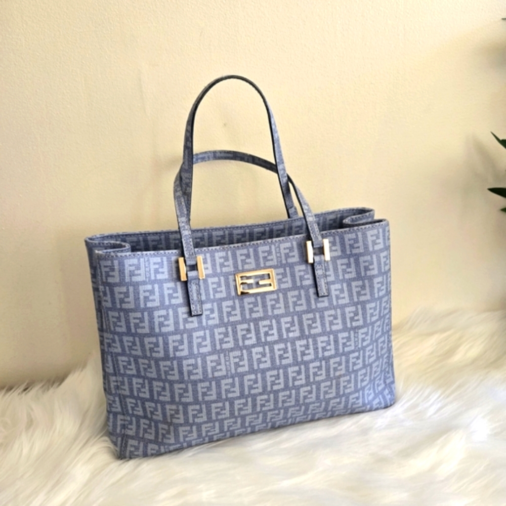 Fendi Gray Tote Bag